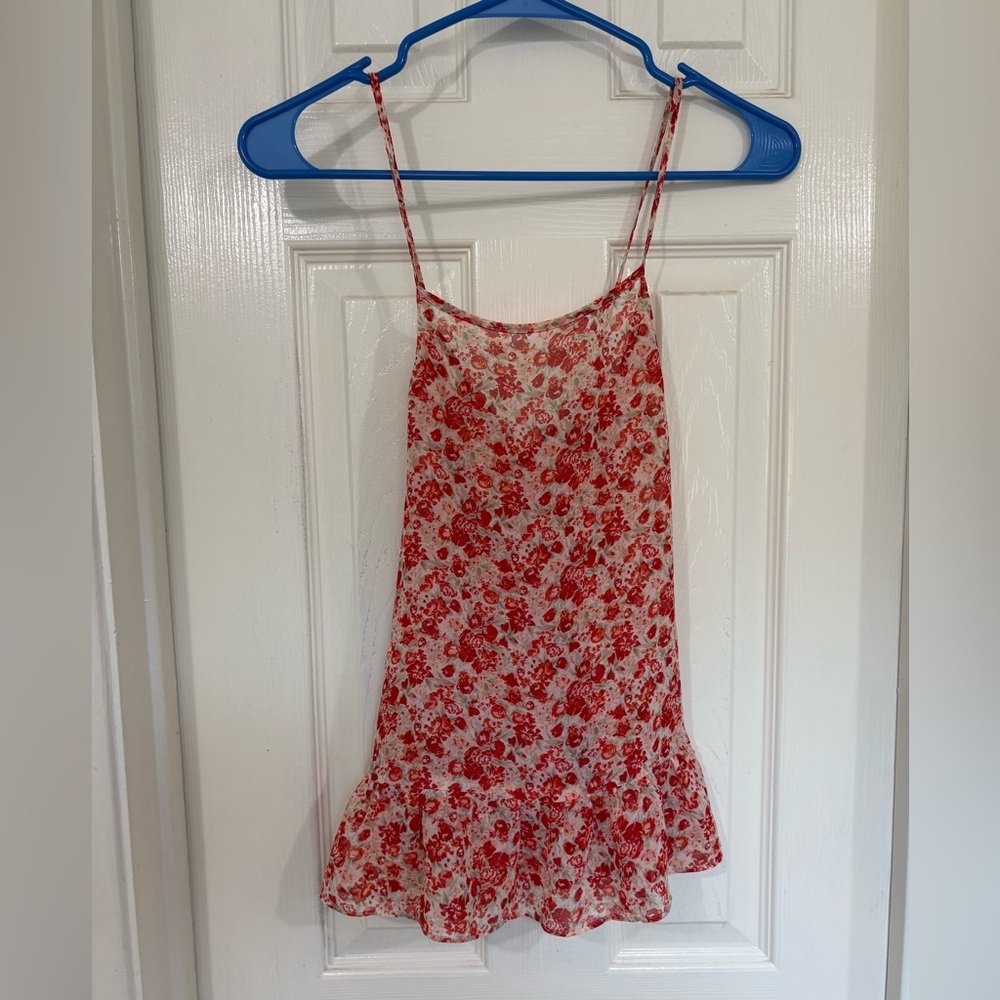 BCBGeneration Red Tank Top with Adjustable Straps